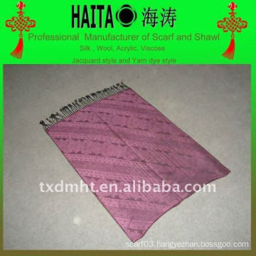 Jaquard shawl scarf with acrylic